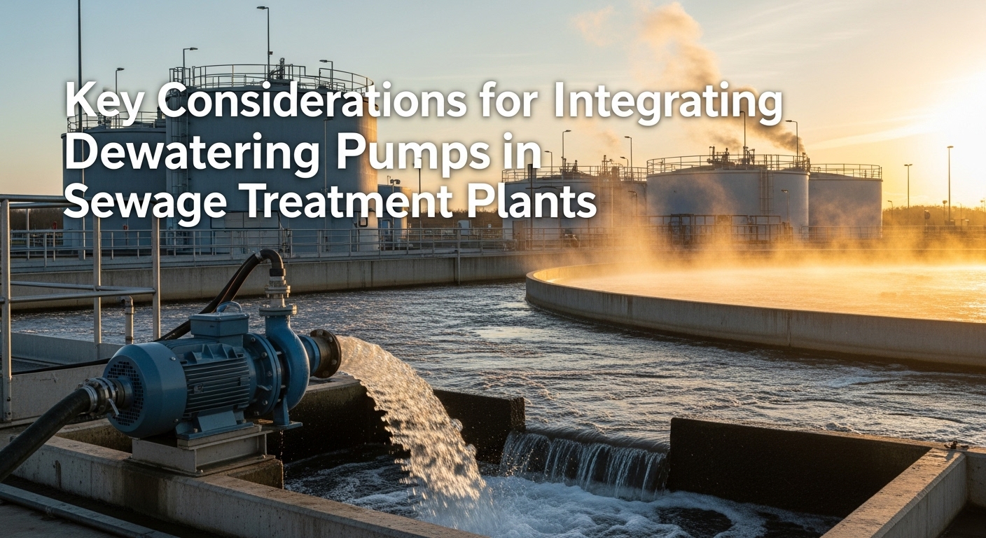 Key Considerations for Integrating Dewatering Pumps in Sewage Treatment Plants