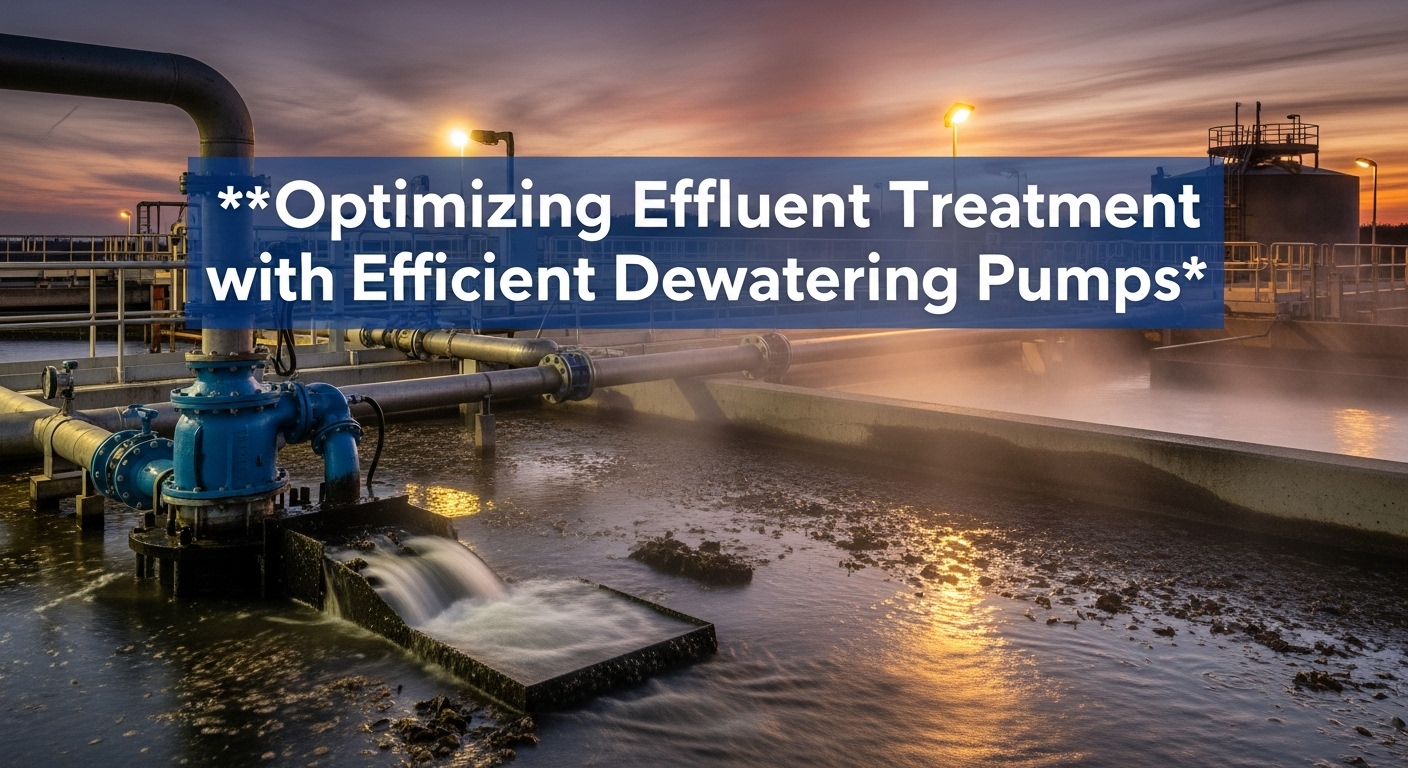 Optimizing Effluent Treatment with Efficient Dewatering Pumps