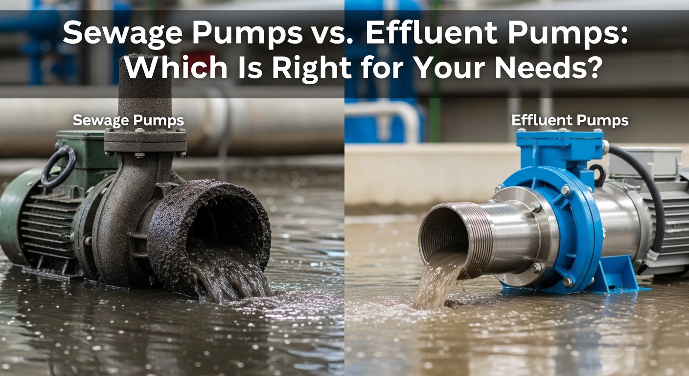 Sewage Pumps vs. Effluent Pumps: Which Is Right for Your Needs?