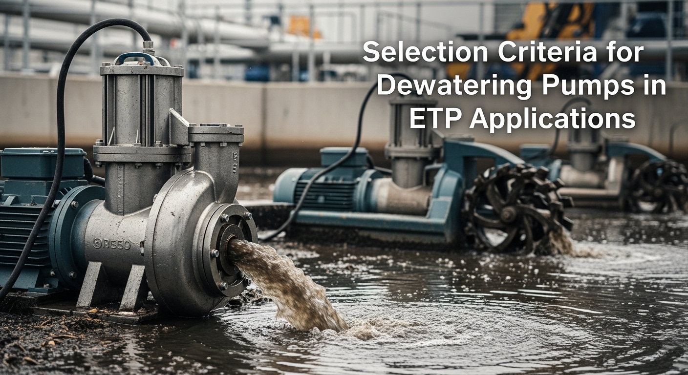 Selection Criteria for Dewatering Pumps in ETP Applications
