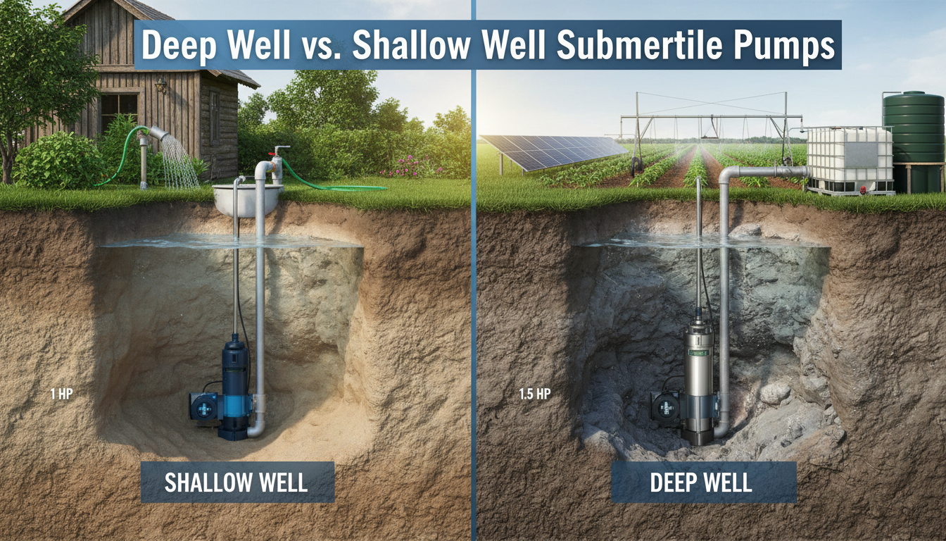 Deep Well vs. Shallow Well Submersible Pumps