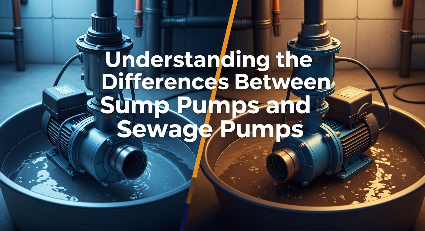 Understanding the Differences Between Sump Pumps and Sewage Pumps