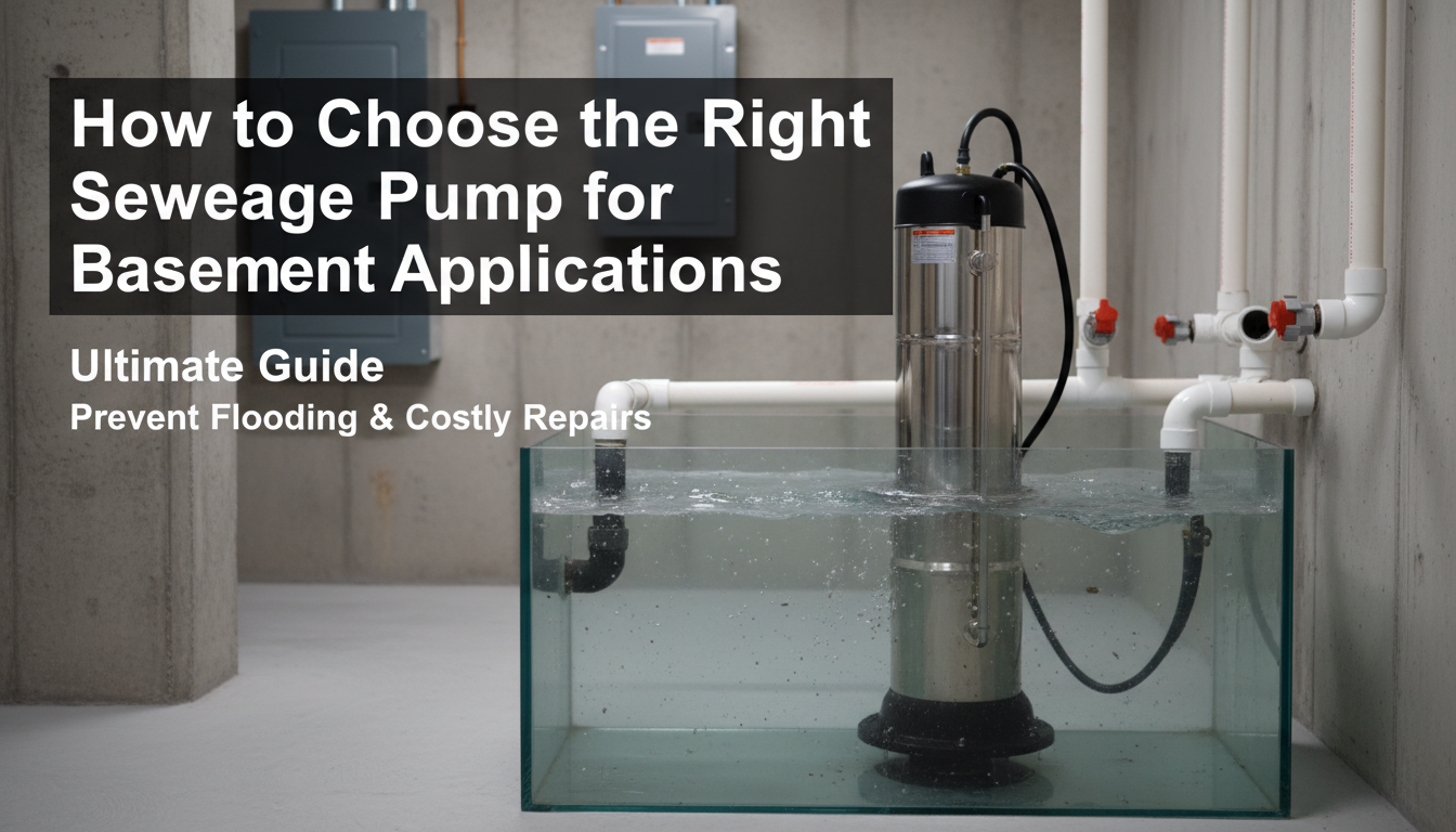How to Choose the Right Sewage Pump for Basement Applications