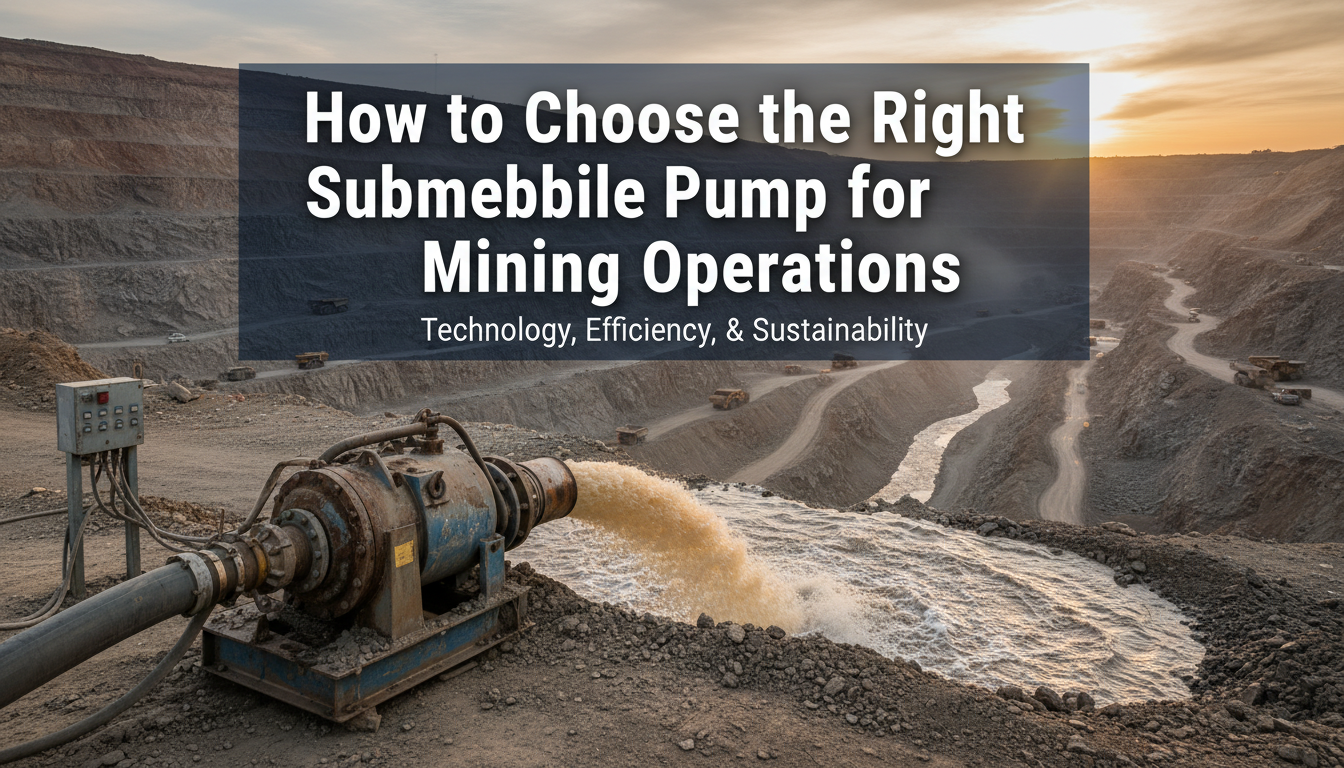 How to Choose the Right Submersible Pump for Mining Operations