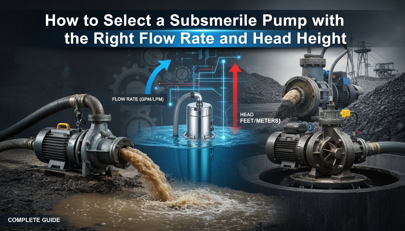 How to Select a Submersible Pump with the Right Flow Rate and Head Height