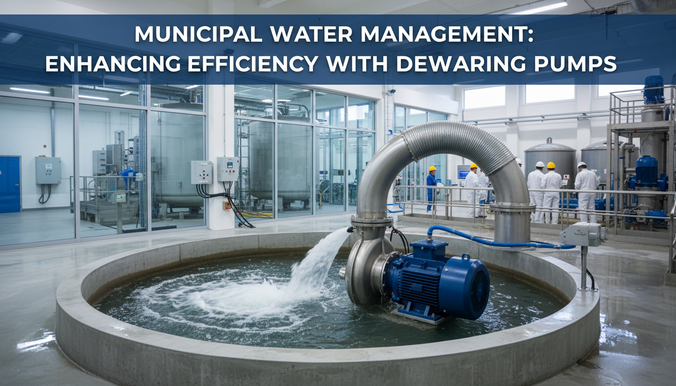 Municipal Water Management: Enhancing Efficiency with Dewatering Pump