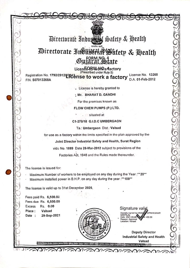 Factory License